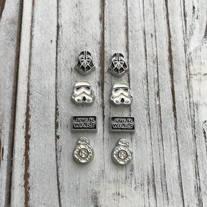 Star Wars Darth Vader Stormtrooper Earring Set